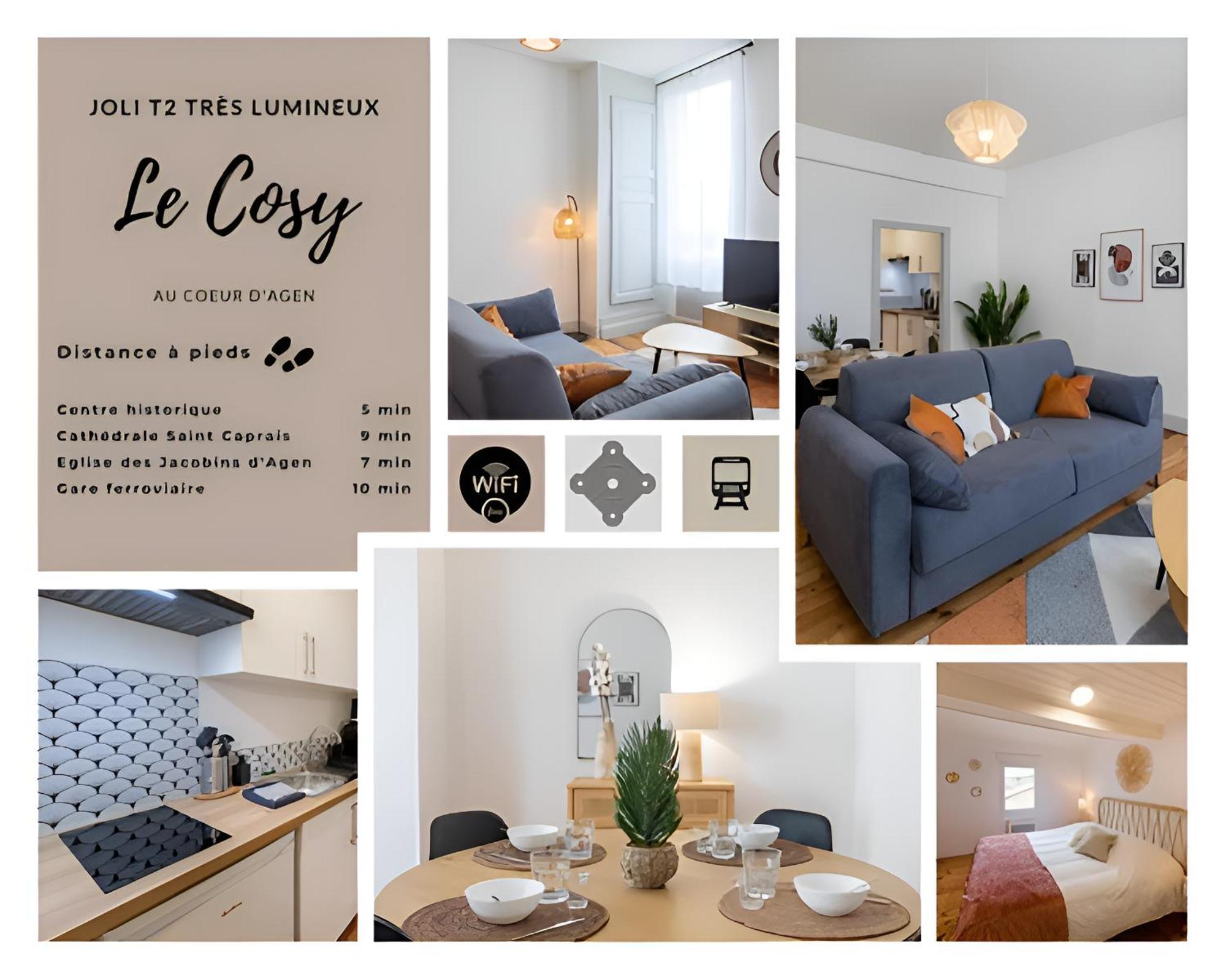 Le Cosy Magnifique T2 Neuf Centre Ville Gare 800 M 아쟁 외부 사진